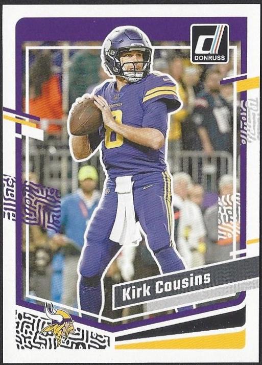 Kirk Cousins #197 Football Cards 2023 Panini Donruss