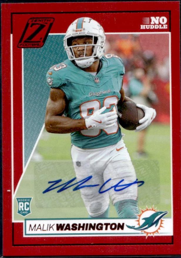 Malik Washington #172 2024 Panini Zenith Autograph Football