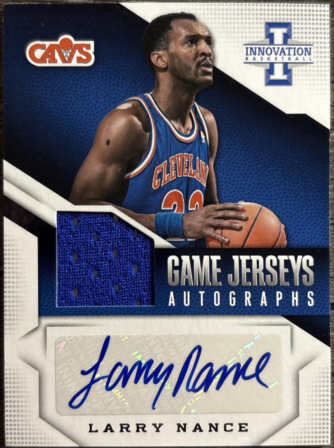 Larry Nance #33 2013-14 Panini Innovation Basketball Game Jerseys Autographs