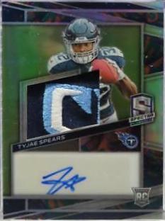 Tyjae Spears #5 Football Cards 2023 Panini Spectra Rookie Autograph Psychedelic
