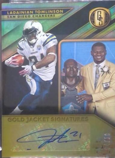 Ladainian Tomlinson #GJS-LT Football Cards 2019 Panini Gold Standard Gold Jacket Signatures