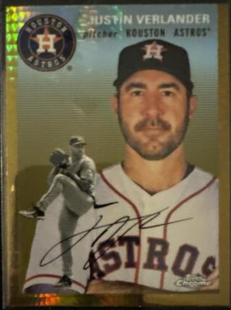 Justin Verlander [Gold Prism Refractor] #253