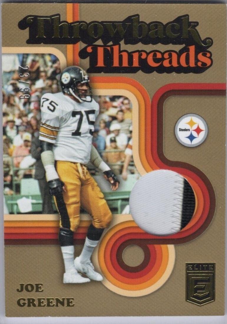Joe Greene #THT-JGR Football Cards 2024 Panini Donruss Elite Throwback Threads Single