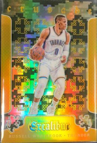Russell Westbrook #8 Basketball Cards 2015 Panini Excalibur Crusade