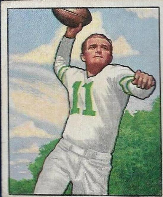 Tommy Thompson #95 1950 Bowman Football