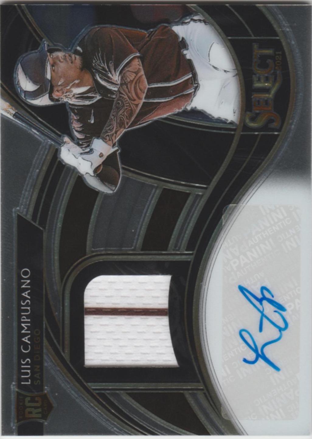 Luis Campusano #RJA-LC Baseball Cards 2021 Panini Select Rookie Jersey Autographs