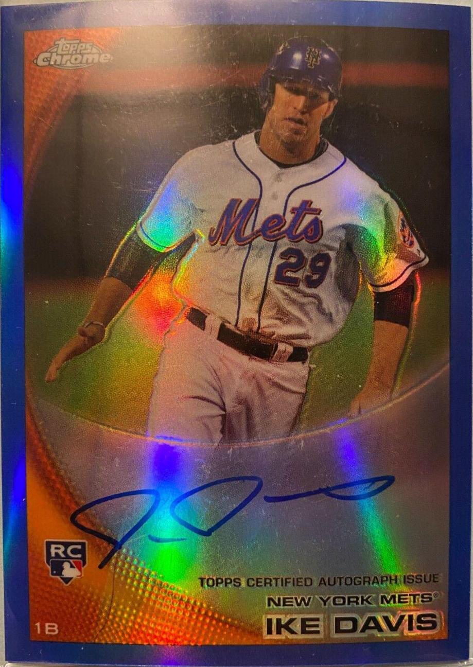 Ike Davis [Blue Refractor Autograph] #184