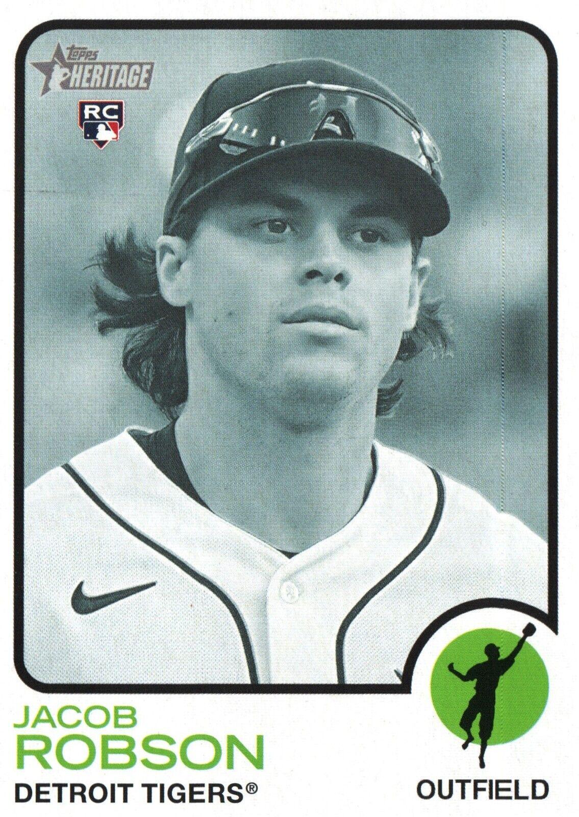 Jacob Robson [Black & White] #588 Prices | 2022 Topps Heritage ...