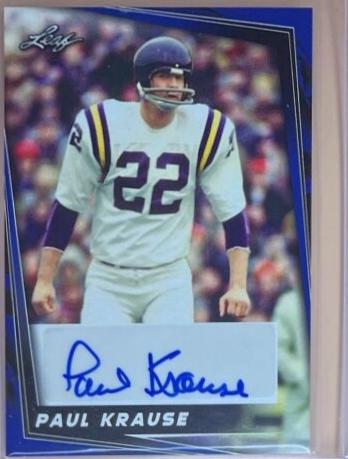 Paul Krause #BA-PK1 2023 Leaf Draft Autographs Football