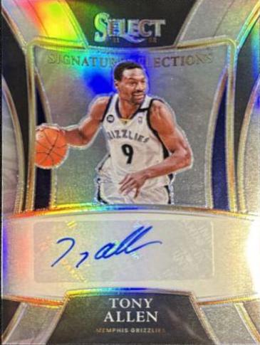 Tony Allen #SS-TAL Basketball Cards 2021 Panini Select Signature Selections