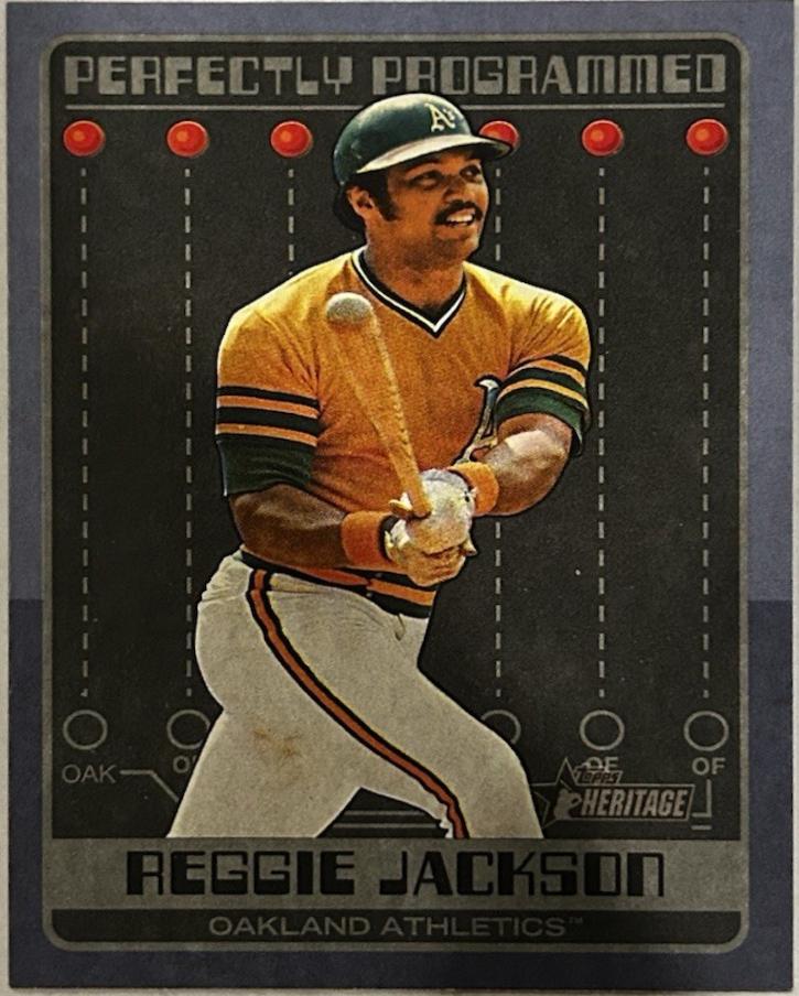 Reggie Jackson #PP-1 Baseball Cards 2024 Topps Heritage Perfectly Programmed