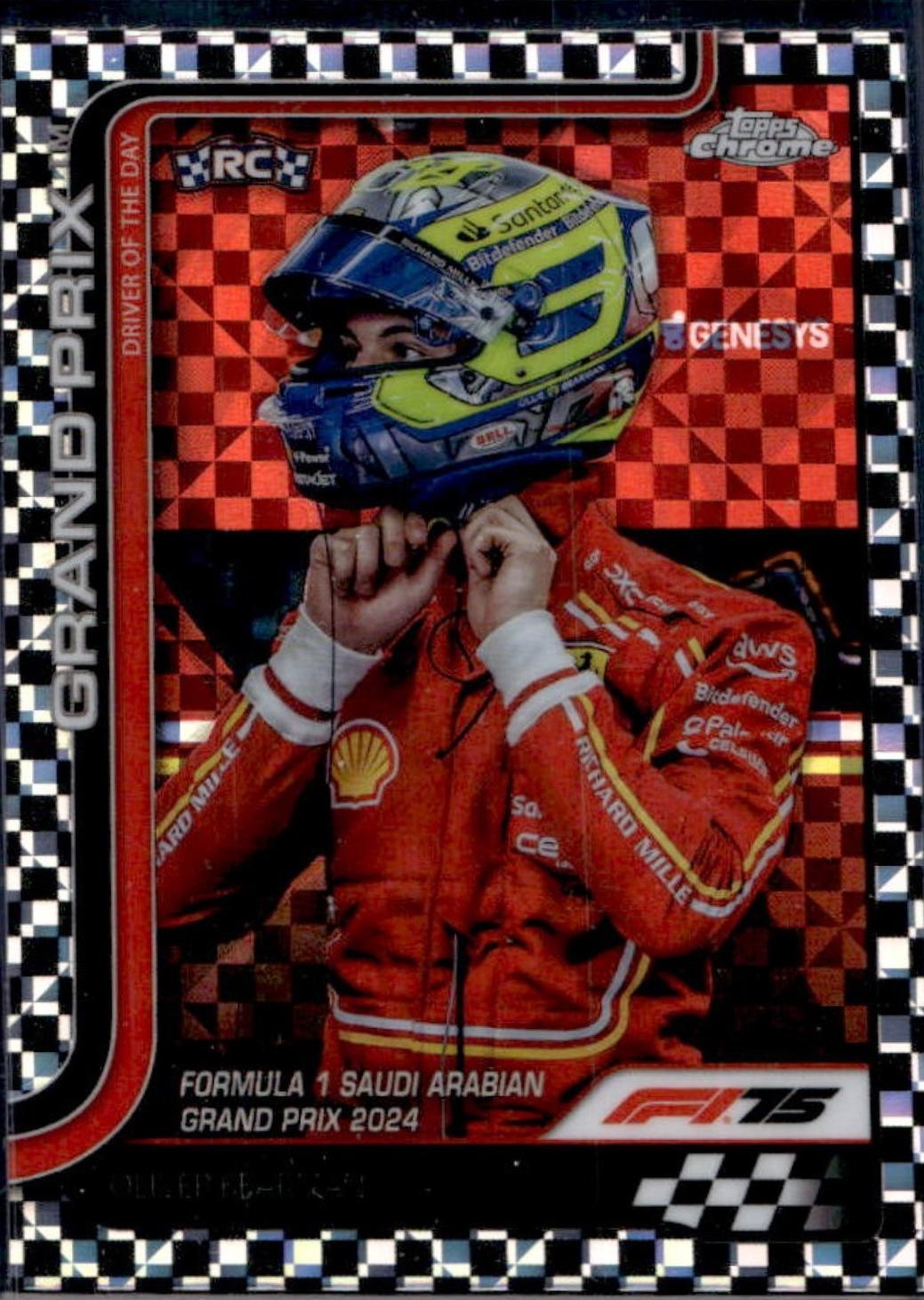Oliver Bearman [Checker Flag Refractor] #123