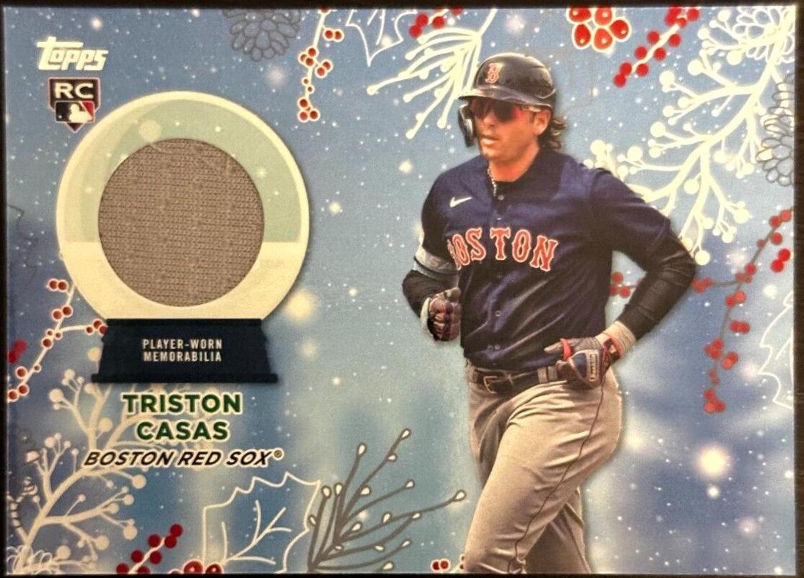 Triston Casas #RC-TC Baseball Cards 2023 Topps Holiday Relics