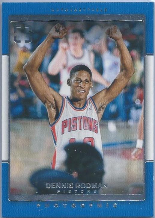 Dennis Rodman #16 Basketball Cards 2021 Panini PhotoGenic Unforgettable