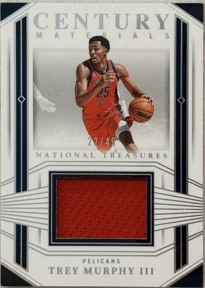 Trey Murphy III #CM-TMY 2023 Panini National Treasures Century Materials Basketball