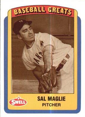 Sal Maglie #38 Baseball Cards 1990 Swell Greats