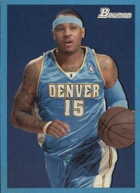 Carmelo Anthony #20 Basketball Cards 2009 Bowman '48