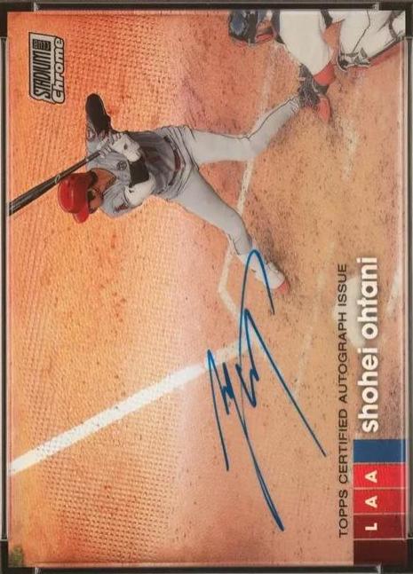 Shohei Ohtani #CASO Baseball Cards 2020 Stadium Club Chrome Autographs