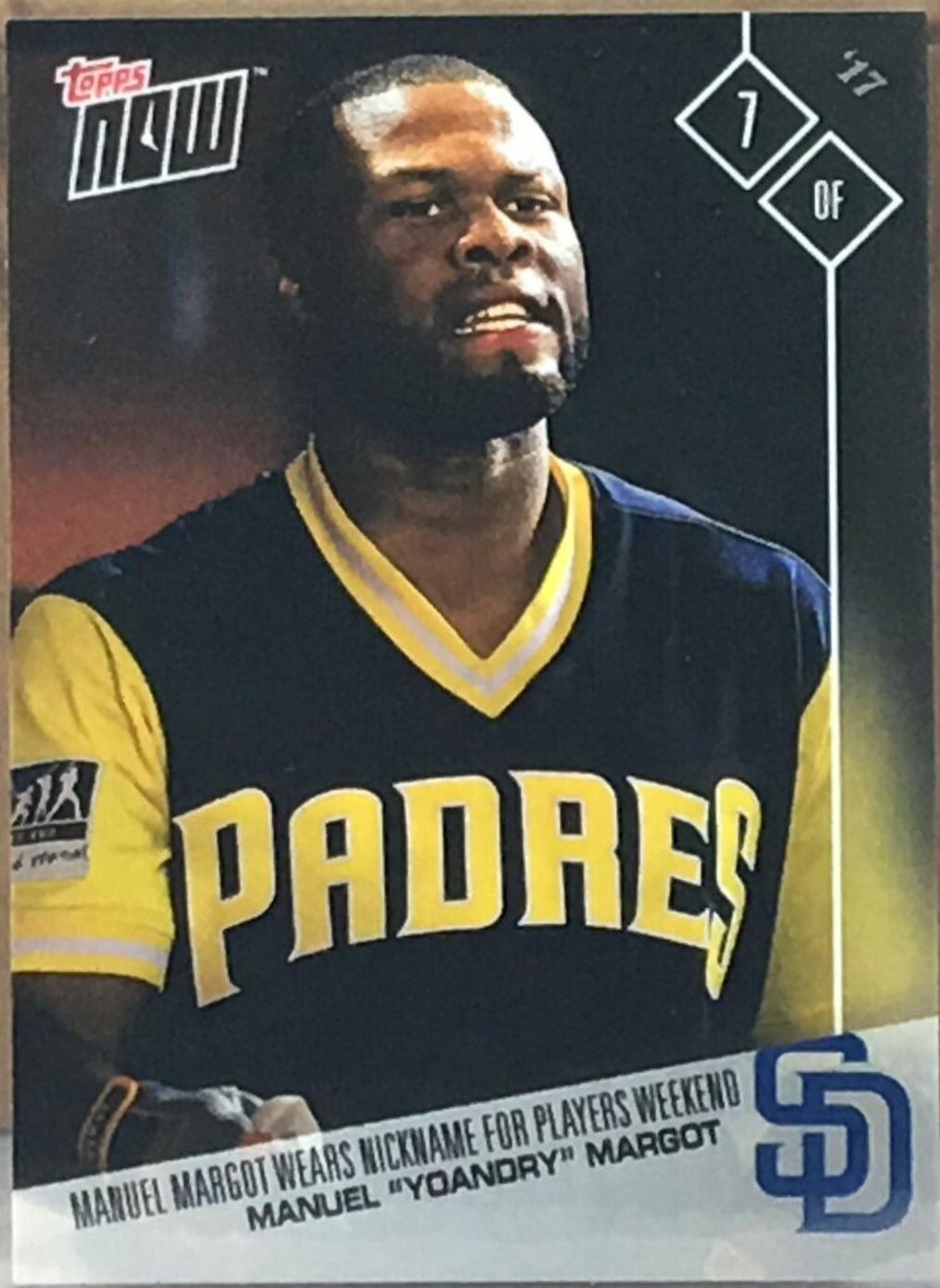 Manuel Margot #PW118 Baseball Cards 2017 Topps Now Players Weekend