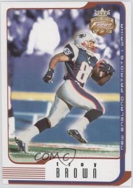 Troy Brown #8 Football Cards 2002 Fleer Focus Jersey Edition