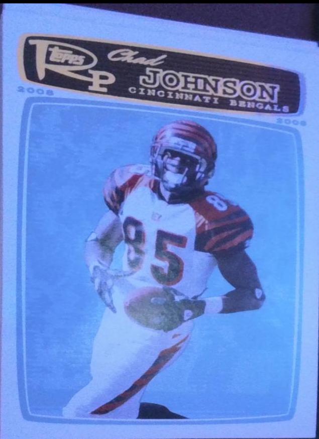 Chad Johnson #139 Football Cards 2008 Topps Rookie Progression