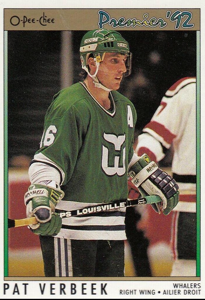 Pat Verbeek #5 Hockey Cards 1991 O-Pee-Chee Premier