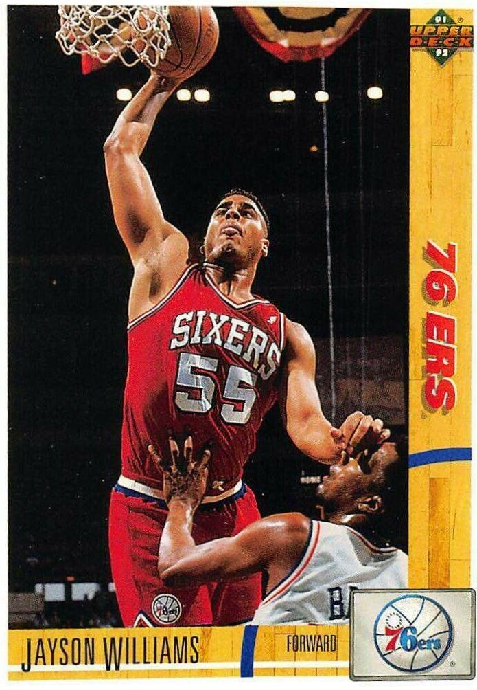 Jayson Williams #191 Basketball Cards 1991 Upper Deck