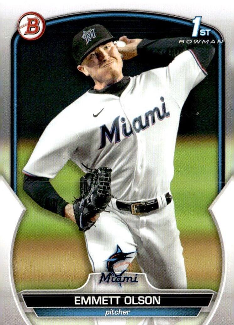 Emmett Olson #BD-10 Baseball Cards 2023 Bowman Draft