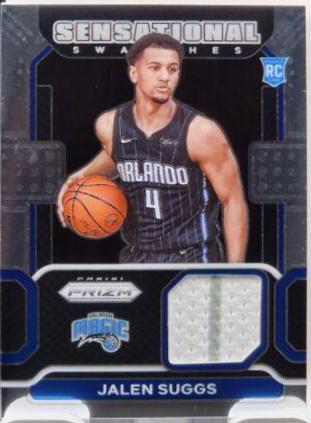 Jalen Suggs #SW-JSU Basketball Cards 2021 Panini Prizm Sensational Swatches