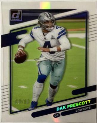 Dak Prescott #13 Football Cards 2021 Panini Clearly Donruss