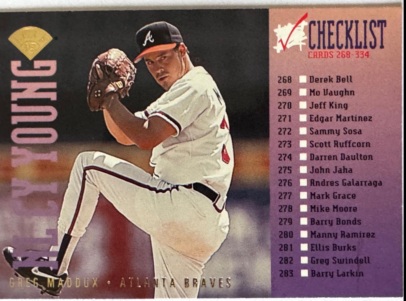Greg Maddux #6 Baseball Cards 1995 Leaf