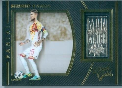 Sergio Ramos #18 2016 Panini Black Gold Man Of The Match Soccer