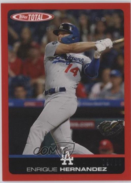 Enrique Hernandez #615A 2019 Topps Total Baseball