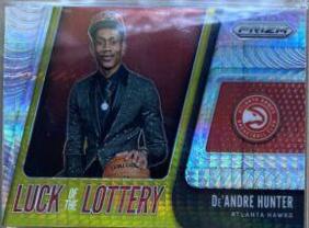 DE'Andre Hunter #4 Basketball Cards 2019 Panini Prizm Luck of the Lottery