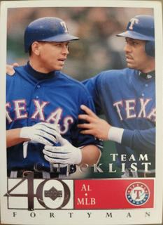 Texas Rangers Team Checklist
