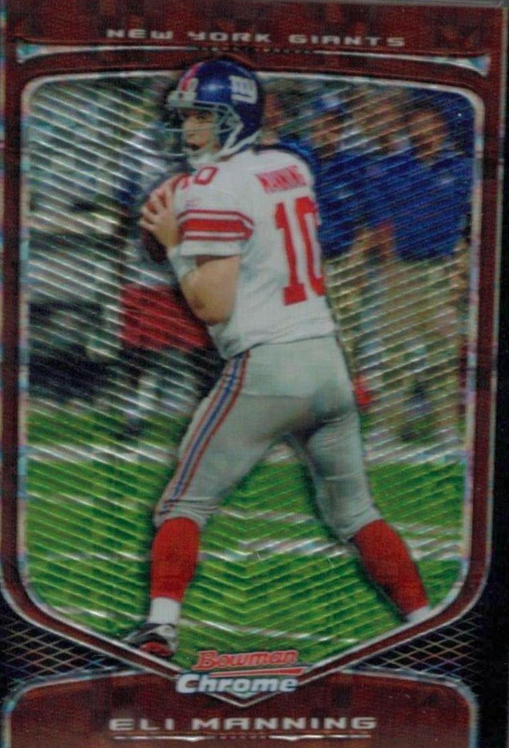 Eli Manning #3 Football Cards 2009 Bowman Chrome