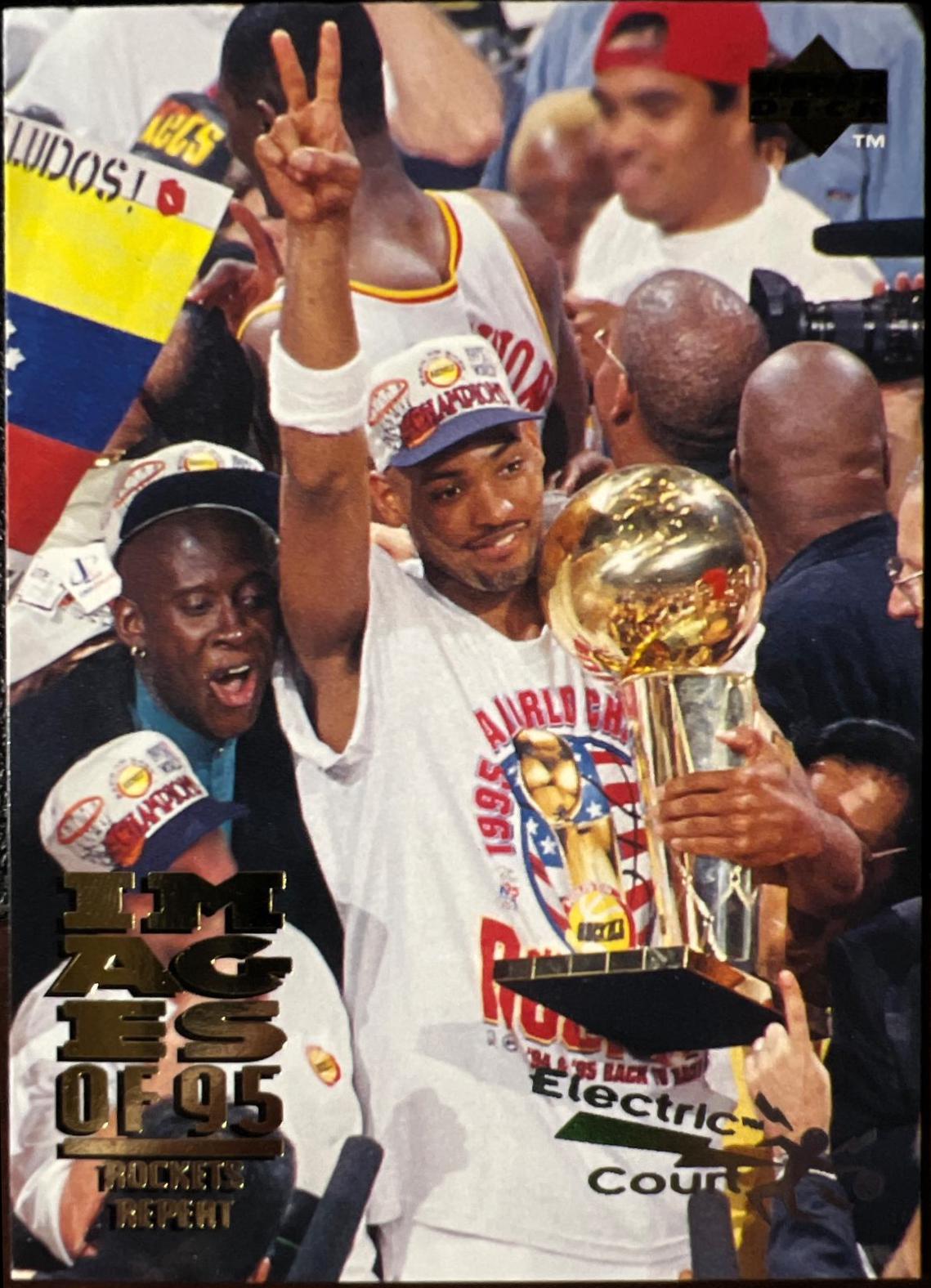 Rockets Repeat #333 1995 Upper Deck Electric Court Basketball