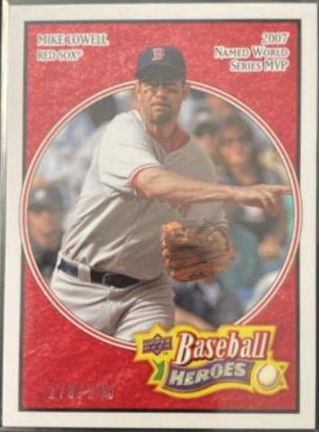 Mike Lowell #19 Baseball Cards 2008 Upper Deck Baseball Heroes