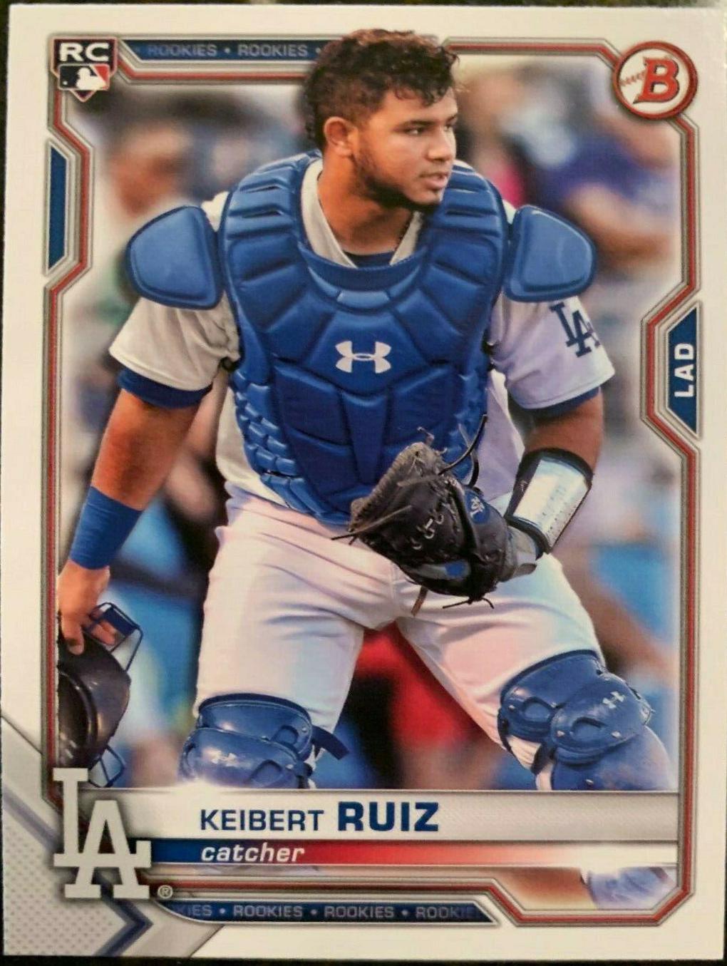 Keibert Ruiz #38 Baseball Cards 2021 Bowman