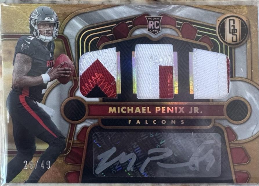 Michael Penix Jr. #111 Football Cards 2024 Panini Gold Standard Autograph