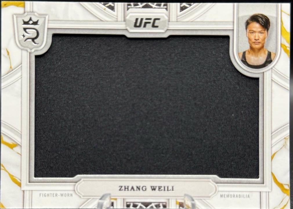 Zhang Weili #RCJ-28 Ufc Cards 2024 Topps Royalty UFC Relic Jewels