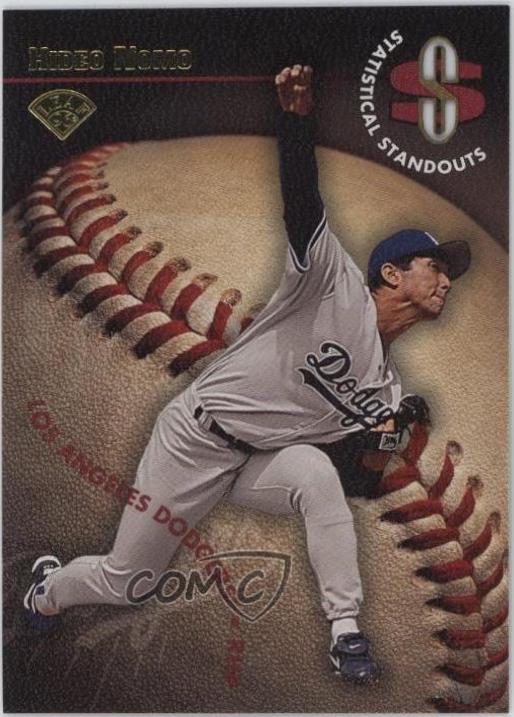 Hideo Nomo #5 Baseball Cards 1996 Leaf Statistical Standouts