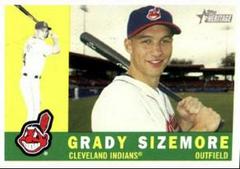 Grady Sizemore #30 Baseball Cards 2009 Topps Heritage Prices