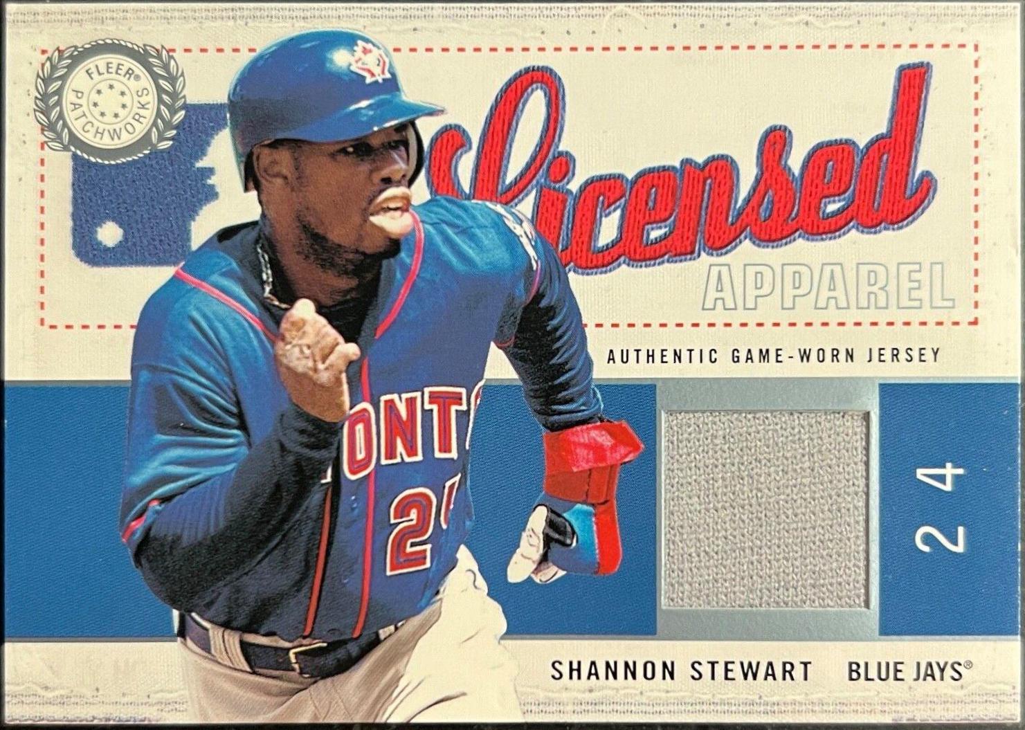 Shannon Stewart #SS-LA Baseball Cards 2003 Fleer Patchworks Licensed Apparel