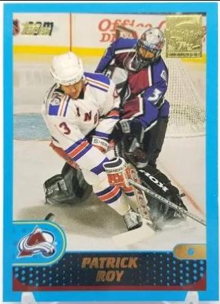 Patrick Roy #47 Hockey Cards 2002 Topps Patrick Roy Reprints