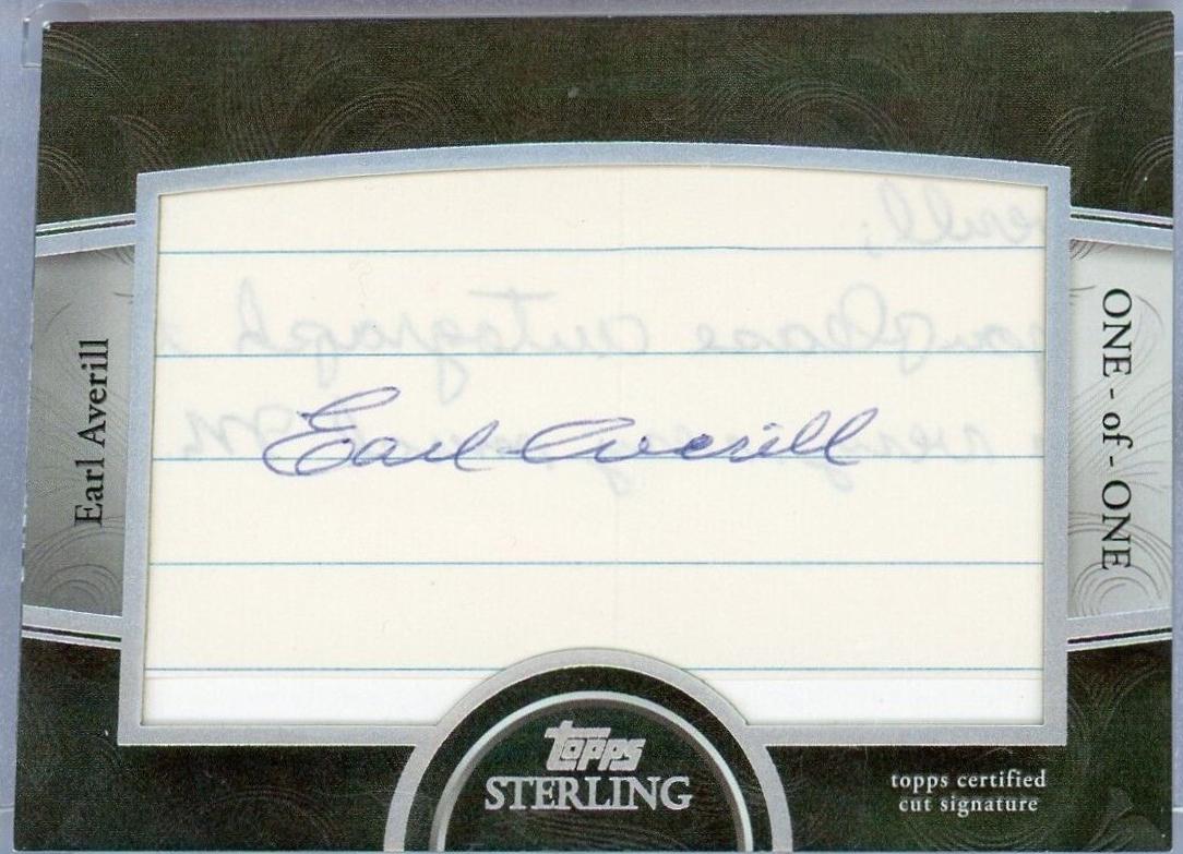 Earl Averill #SCS-EAV Baseball Cards 2024 Topps Sterling Cut Signature