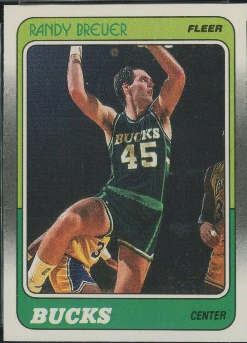 Randy Breuer #73 Basketball Cards 1988 Fleer