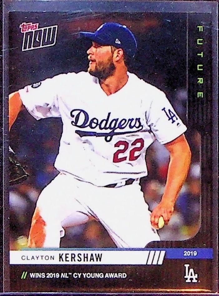 Clayton Kershaw #138 Baseball Cards 2019 Topps Now Future Award Winners