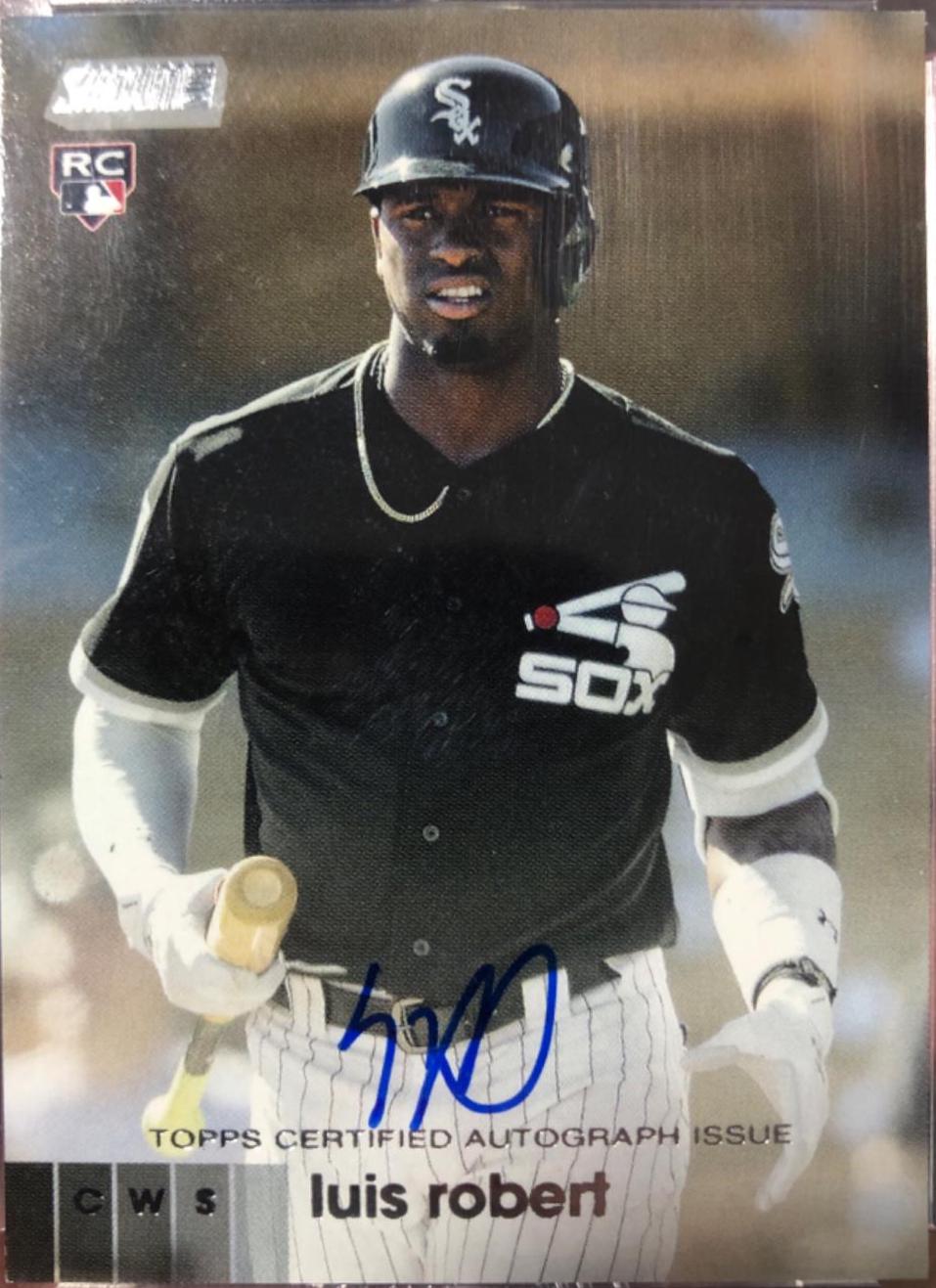 Luis Robert #ALR Baseball Cards 2020 Stadium Club Autographs
