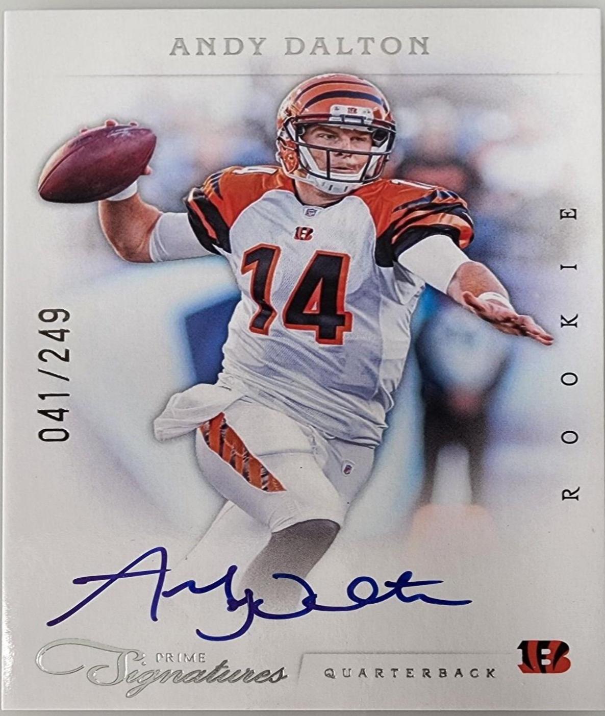 Andy Dalton #228 2011 Panini Prime Signatures Football